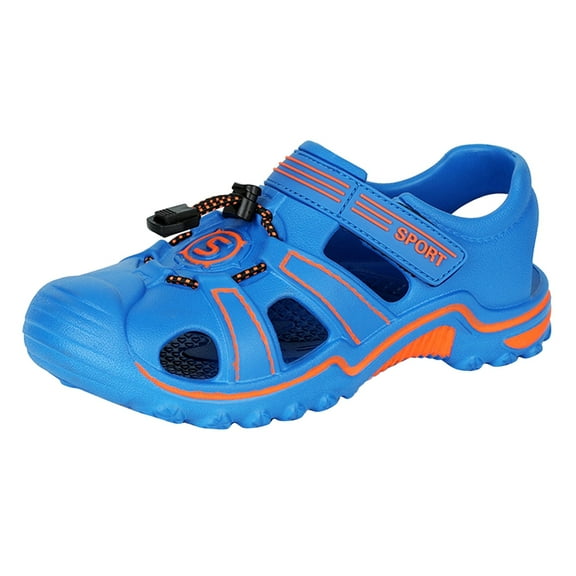 XXWXYD Kids Closed-Toe Sports Sandals Quick-Drying Water Shoes for Beach Hiking Outdoor Athletic Non-Slip Lightweight Breathable Summer Sandals