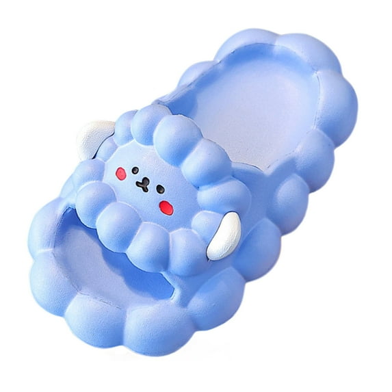 XXWXYD Kids Cloud Slides Sandals, Non-Slip Bathroom Shower Shoes with Kawaii Cute Design Lightweight Spa Slippers