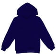 thumbnail image 1 of XXWXYD Kids Fleece Hooded Sweatshirt with Pocket for Girls Boys, Winter Warm Pullover Long Sleeve Cozy Outerwear, Soft Lined Casual Hoodie, 1 of 8