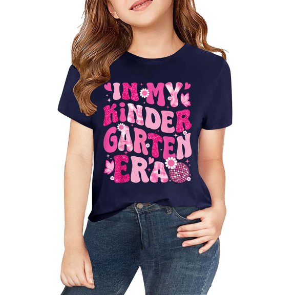 XXWXYD Kids Flower Teacher Appreciation Shirt, Kindergarten Educator Inspirational Tee, Back to School Casual Comfort Fit Graphic Top