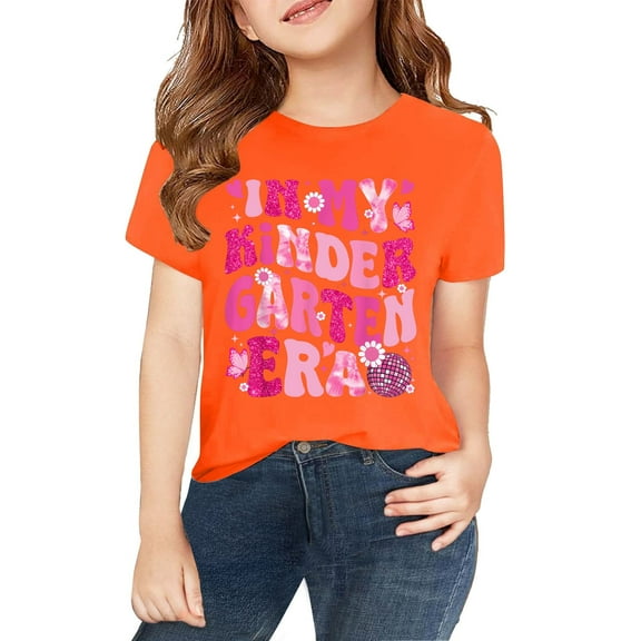 XXWXYD Kids Flower Teacher Appreciation Shirt, Kindergarten Educator Inspirational Tee, Back to School Casual Comfort Fit Graphic Top