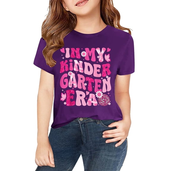 XXWXYD Kids Flower Teacher Appreciation Shirt, Kindergarten Educator Inspirational Tee, Back to School Casual Comfort Fit Graphic Top