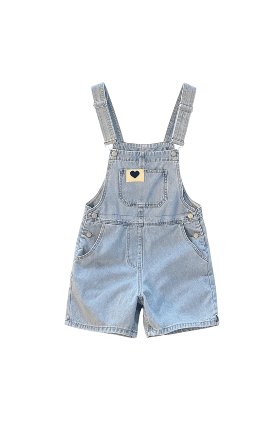 Kids Girl Denim Shortalls Toddler Boys Girls Kids Denim Overalls Shorts Rompe𝗋s Summer Casual Adjustable Strap Cute Short Jean Jumpsuits Summer Cute Denim Shortalls Toddler Girl