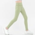 thumbnail image 1 of XXWXYD Kids Girls Leggings Spring Skinny Stretc𝗁y High Waist Ankle Length Yoga Pants Seamles Loung𝖾 Footless Tights Comfortable Workout Leggings, 1 of 5