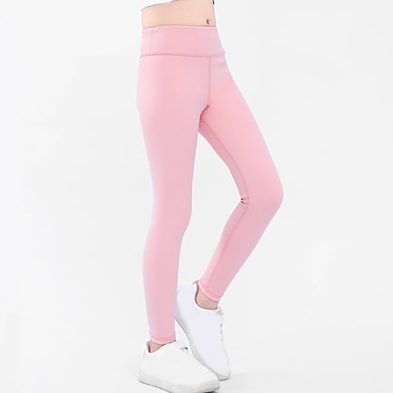 XXWXYD Kids Girls Leggings Spring Skinny Stretc𝗁y High Waist Ankle Length Yoga Pants Seamles Loung𝖾 Footless Tights Comfortable Workout Leggings