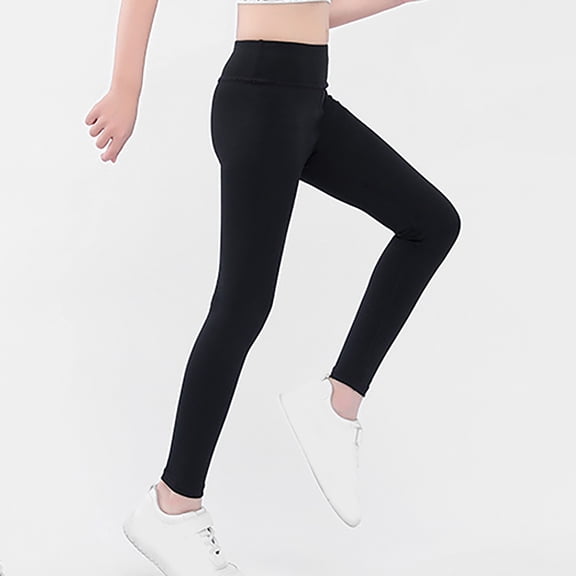 XXWXYD Kids Girls Leggings Spring Skinny Stretc𝗁y High Waist Ankle Length Yoga Pants Seamles Loung𝖾 Footless Tights Comfortable Workout Leggings