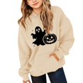 thumbnail image 1 of XXWXYD Kids Girls Sweatshirt Halloween Long Sleeve Graphic Print, Oversized Crewneck Pullover Fleece, Cute Print Fleece Cotton - Cute Halloween Outfit for Toddler Kids Girls Youth, 1 of 4