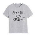 thumbnail image 1 of XXWXYD Kids Matching Father’s Day T-Shirt, Dad+Me Letter Print Graphic Tee, Funny Family Summer Casual Short Sleeve Top 3-10 Years, 1 of 5