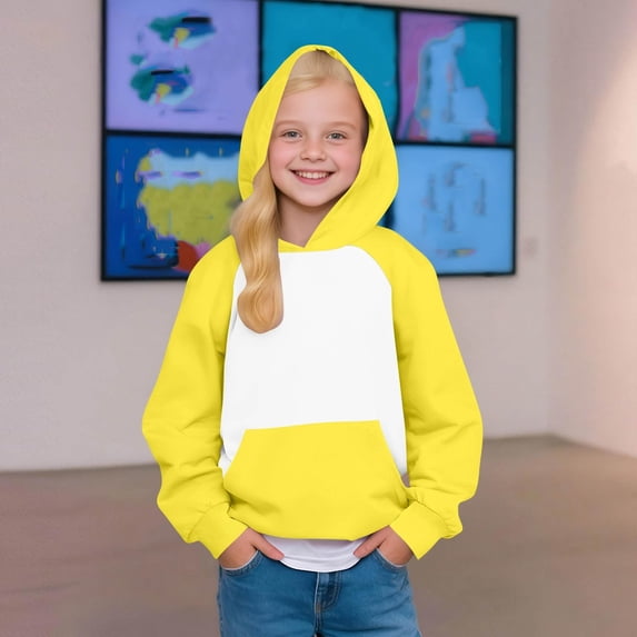 XXWXYD Kids Oversized Hoodie Long Sleeve Sweatshirt Cute Comfy Pullover Top with Pocket Girls Boys Casual Loose Fit Wear