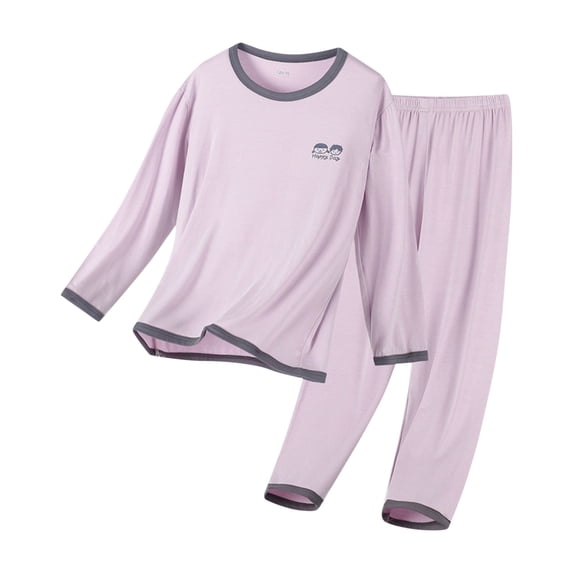 XXWXYD Kids Pajama Set Wide Leg Soft Breathable, Long Sleeve Top & Pant Sleepwear Loose P𝖩 Outfit For Toddler Teen Boys Girls Fall Winter Loungewear