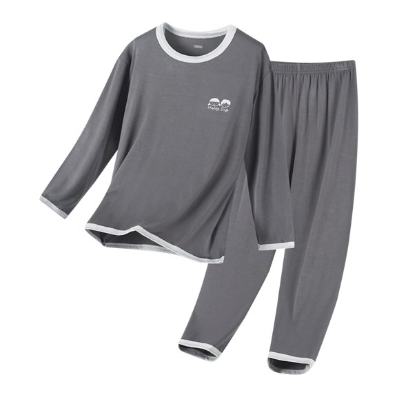 XXWXYD Kids Pajama Set Wide Leg Soft Breathable, Long Sleeve Top & Pant Sleepwear Loose P𝖩 Outfit For Toddler Teen Boys Girls Fall Winter Loungewear