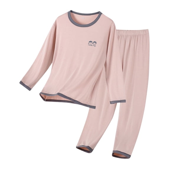 XXWXYD Kids Pajama Set Wide Leg Soft Breathable, Long Sleeve Top & Pant Sleepwear Loose P𝖩 Outfit For Toddler Teen Boys Girls Fall Winter Loungewear
