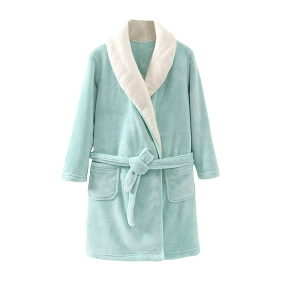 XXWXYD Toddler Boys Girls 𝖢artoon Print Hooded Bathrobe, Warm Flannel Sleepwear Set Night Robe Kids Baby Plush Fle𝑒ce 𝖫oungewear