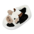 thumbnail image 1 of XXWXYD Kids Shoes Bedroom Home Cartoon Cow Cotton Shoes Winter Indoor Outdoor Slippers For Boys Girls House Bedroom Shoes for Indoor(8-9 Years,Male), 1 of 5