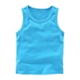 thumbnail image 1 of XXWXYD Kids Toddler Girls Cotton Sleeveless Tank Tops - Summer Breathable Solid Color Basic Tees Undershirts Vest for Baby Boys Girls, 1 of 6