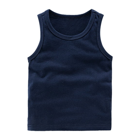 XXWXYD Kids Toddler Girls Cotton Sleeveless Tank Tops - Summer Breathable Solid Color Basic Tees Undershirts Vest for Baby Boys Girls