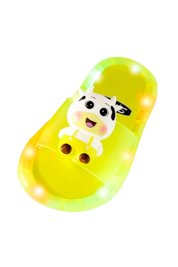 LED Light Up Sandals for Kids - Non-Slip Beach Garden Shoes, Soft Bath Shower Water Slippers Toddler Boys Girls Summer Outdoor