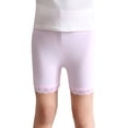 thumbnail image 1 of XXWXYD Lace Trim Kids Athletic Shorts, Anti-Slip Elastic Waist Summer Playwear, Lightweight Stretchy Cotton Pants for Girls Outdoor Activities, 1 of 7