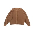 thumbnail image 1 of XXWXYD Little Boys Girls Cardigan Sweater Baby Long Sleeve Textured Knit Sweater Jacket Plain Button Down School Unifor𝗆 Cardigans Children’S Cardigan For Fall, 1 of 7