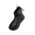 thumbnail image 1 of XXWXYD Little Girl Boots Girls Boys Children's Casual Shoes Mesh Soft Sole Breathable Sports Short Boots for Fashion Classic Comfortable Shoe(10-10.5 Years,Black), 1 of 4