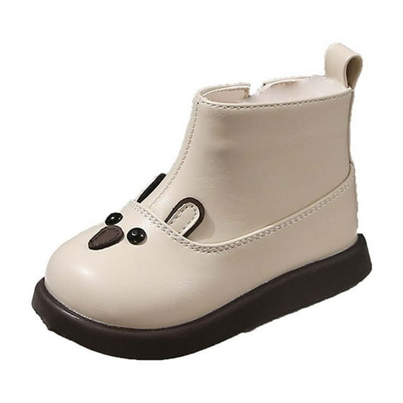 XXWXYD Little Girl Boots Girls Boys Children's Casual Shoes Mesh Soft Sole Breathable Sports Short Boots for Fashion Classic Comfortable Shoe(5.5-6 Years,White)