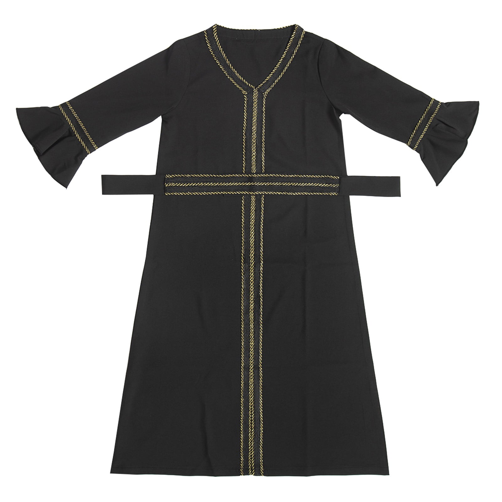 XXWXYD Musli𝗆 Thobe Kaftan Dress Girls Long Sleeve Islami𝖼 Prayer Robe ...