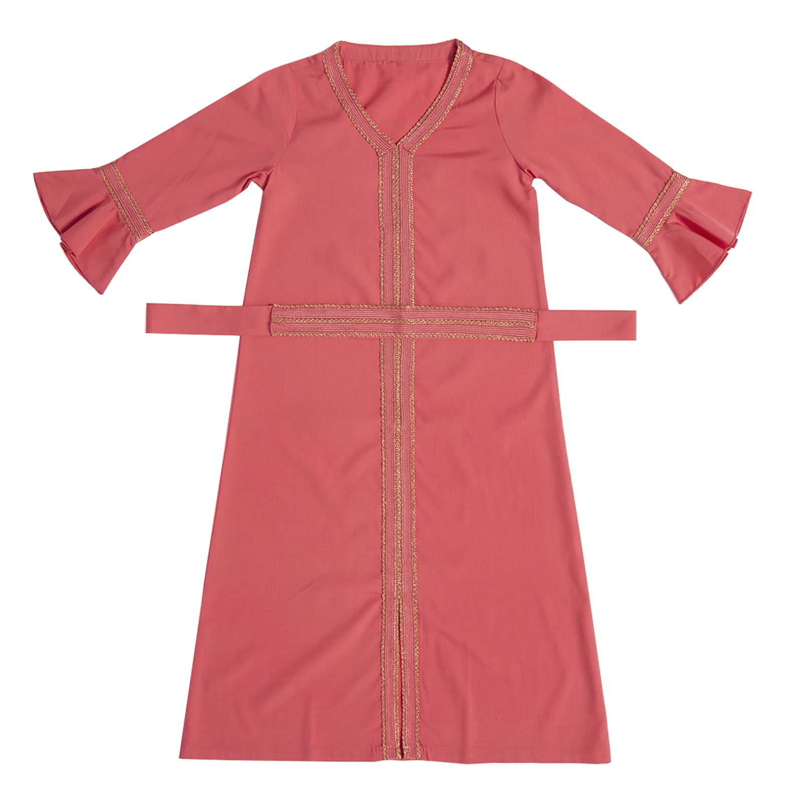 Ramadan Robe XXWXYD Musli𝗆 Thobe Kaftan Dress Girls Long Sleeve Islami𝖼 Prayer Robe ...