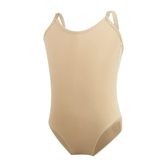 XXWXYD Sleeveless Dance Leotard for Girls - Adjustable Camisole Ballet Bodysuit, Stretchy Dancewear with Grip Lining, Breathable Costume for Recitals & Practice