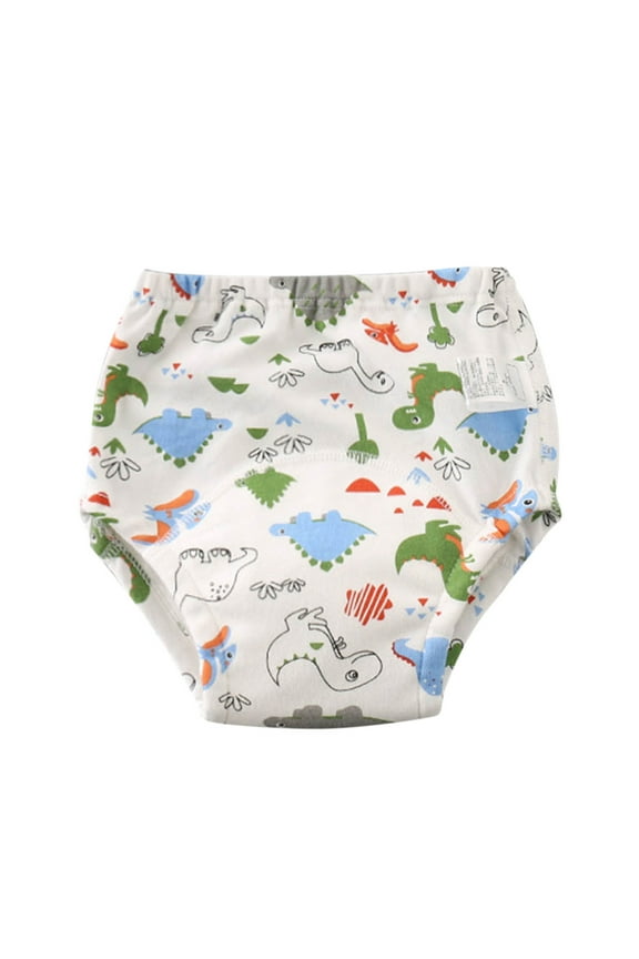 Soft Cotton Training Underpants Adjustable Waist Potty Learning Shorts Breathable Reusable Underwear for Toddler Girls & Boys 6M-3Y