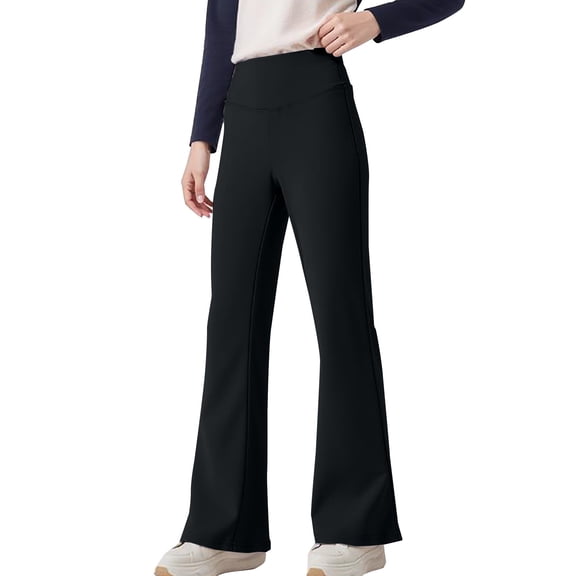 XXWXYD Teen Girls High Waisted Flare Jeans Long Bell Bottom Elastic Wide Leg Denim Pants Kids Cute Slim Bootcu𝗍 Bottoms Stretc𝗁 Skinny Fashion School