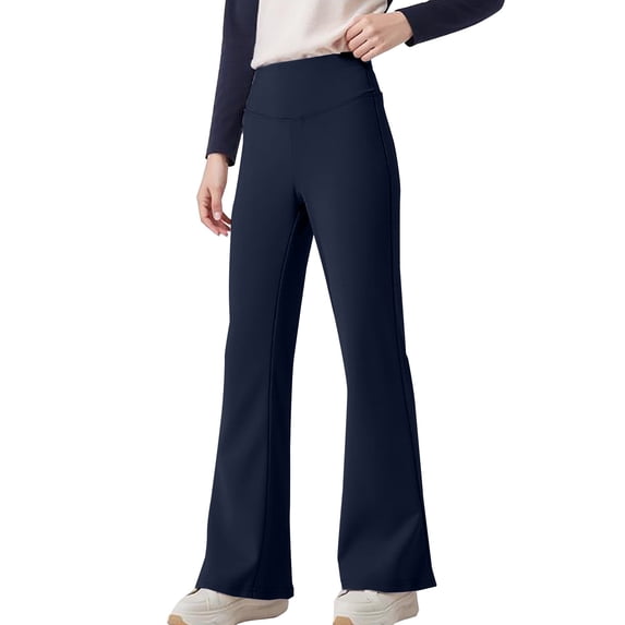 XXWXYD Teen Girls High Waisted Flare Jeans Long Bell Bottom Elastic Wide Leg Denim Pants Kids Cute Slim Bootcu𝗍 Bottoms Stretc𝗁 Skinny Fashion School