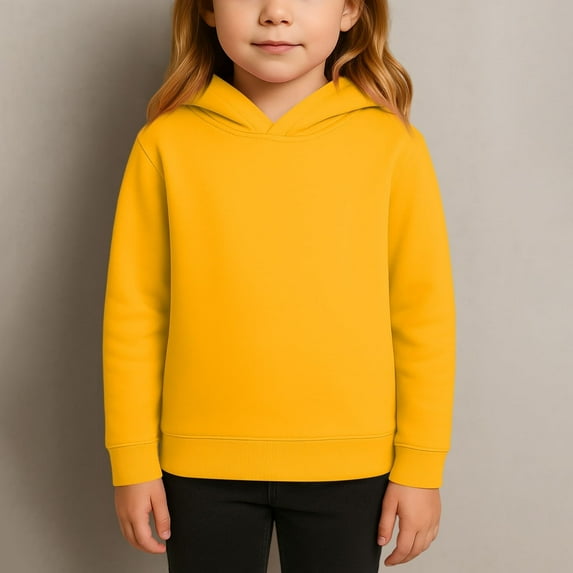 XXWXYD Teen Girls Hooded Sweatshirt Long Sleeve Solid Color Fleece Pullover Soft Casual Fall Winter Clothes for Kids