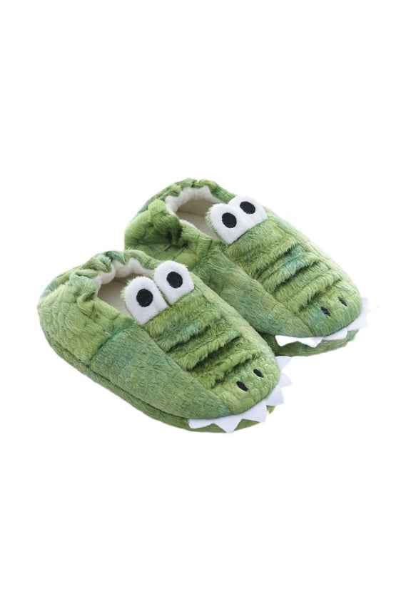 Toddler Baby Animal Slippers Warm Flece Winter House Shoes for Boys Girls 𝖢ozy Fuzzy Indoor Non-Slip Carton Character Design