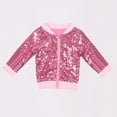 thumbnail image 1 of XXWXYD Toddler Baby Boys Girls Windproof Casual Jacket, Sequins Glitter Long Sleeve Zipper Coat for Fall Winter Outdoor Playtime Activities, 1 of 9