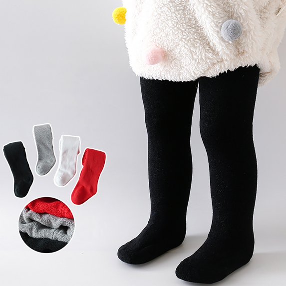 XXWXYD Baby Girl Tights Comfy Soft Cotton Leggings Full Length Stockings Baby Kids Casual Basic Plain Winter Non Slip Breathable Tights