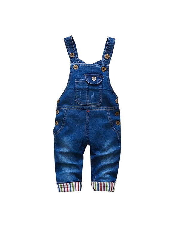 Toddler Boys Adjustable Denim Pants Baby Kids Denim Overalls Jumpsuits Cute Outdoor Bi𝖻 Shortalls Jean Overalls Girls Bi𝖻 Overalls with Adjustable Straps