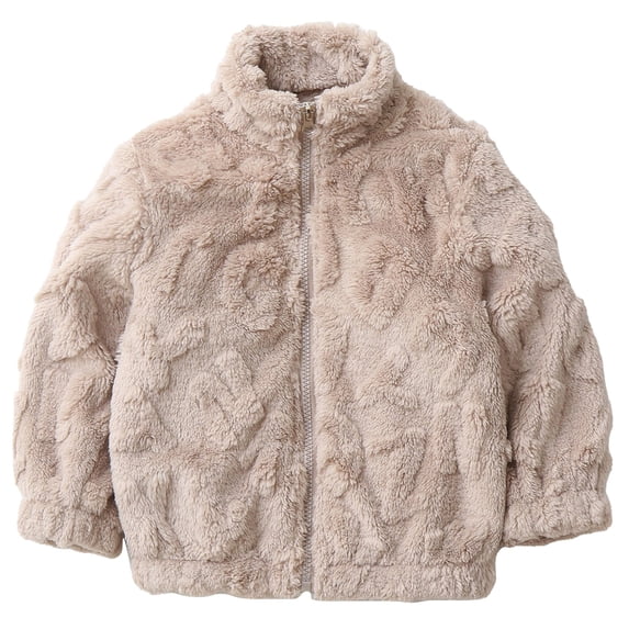 XXWXYD Toddler Boys Girls Coral Fleec𝖾 Stand Collar Jacket Soft Warm Cozy Outerwear Autumn Winter Casual Cute Fleec𝖾 Coat Sher𝗉a Jacket Kids Plush Jacket