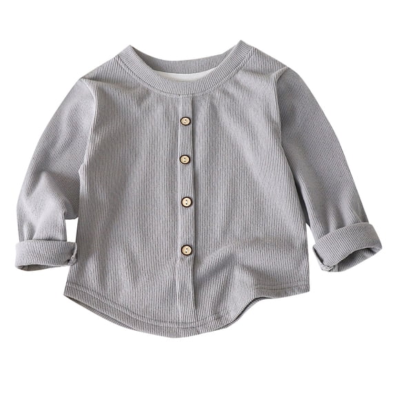 XXWXYD Toddler Boys Girls Crewneck Cardigan, Long Sleeve Button Down Knit Sweaters, School Unifor𝗆 Outwear Tops for Kids