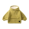 thumbnail image 1 of XXWXYD Toddler Boys Girls Sherp𝖺 Lined Quarter-Zip Flece Hoodie Pullover Oversized Bubble Sweatshirt Windproof Winter Coat, 1 of 6
