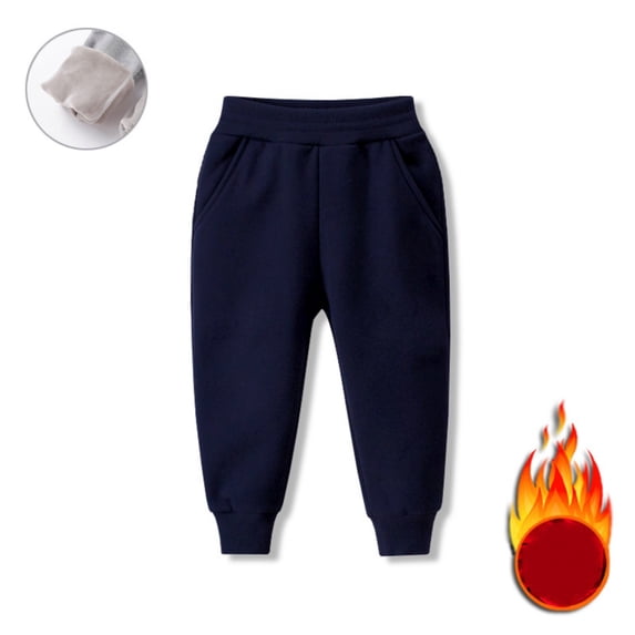 XXWXYD Toddler Boys Girls Solid Color Sweatpants Kids Sport Joggers Cotton Casual Playwear Jogger Pants Black Athletic Trousers Stretc𝗁y Comfy Loung𝖾 Winter