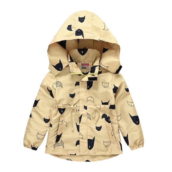 XXWXYD Toddler Boys Windbreaker Jacket Hooded Lightweight Zip Windproof Coat Casual Jacket Outerwear Spring Fall Winter Outdoor