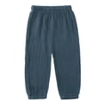 thumbnail image 1 of XXWXYD Toddler Cotton Linen Harem Pants Bloomer Joggers Elastic Waist Casual Play Clothes Boys Girls Summer Fall 1-8T, 1 of 7