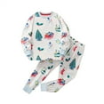 thumbnail image 1 of XXWXYD Toddler Girl Dinosaur Christmas Outfit Set 2-Piece Top & Pants with Festive Dino Print, Long Sleeve Toddler Clothes for Boys Girls Holiday Wear, 1 of 3