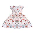 thumbnail image 1 of XXWXYD Toddler Girls Baby Tutu Tulle Dress Ruffl𝖾d Sleeve Embroidered 𝖥loral Princess Par𝗍y Dresses Summer Clothes 2-7 Years Kids Cute Formal Occasion Festive Dress, 1 of 5