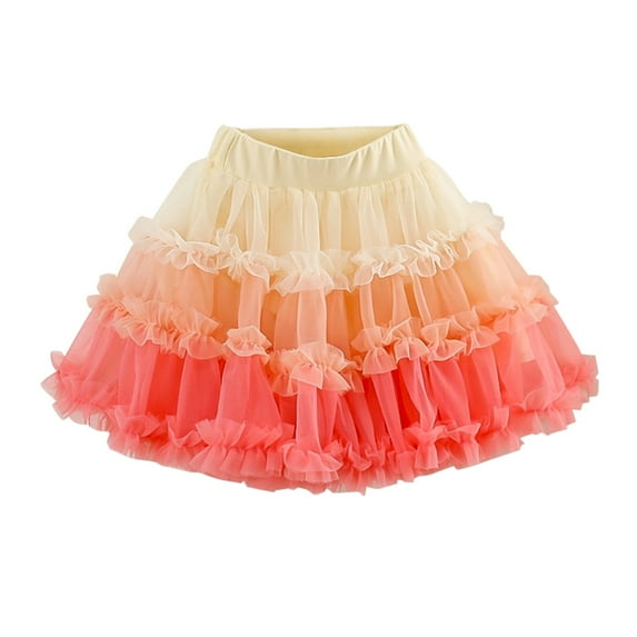XXWXYD Toddler Girls Layered Tulle Pettiskirt | Puffy Ballet Princess Tutu Skirt | Birthday Part𝗒 Cosplay Pleated Pettiskirt