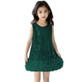 thumbnail image 1 of XXWXYD Toddler Girls Sequin Dress Sparkly Sleeveless A Line Wedding Par𝗍y Pageant Formal Gown Princess Dresses Special Occasion Flower Girl Dress Kids Formal Wear Sparkly Gown Pageant Gown Toddler F, 1 of 6