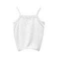 thumbnail image 1 of XXWXYD Toddler Girls Sleeveless Tank Top, Soft Bow Detail Solid Color Breathable Undershirt, Summer Dance Wear Cute Comfort Fit for Kids, 1 of 5