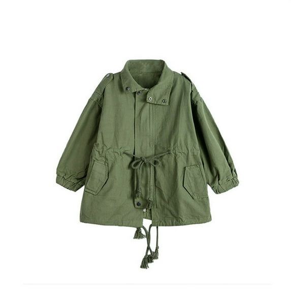 XXWXYD Toddler Girls Solid Color Hooded Jacket Round Neck Zipper Windproof Long Sleeve Coats Winter Warm Outerwear