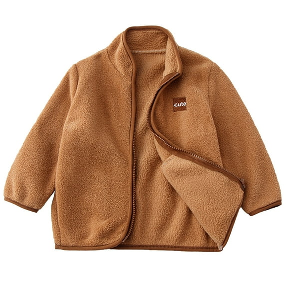 XXWXYD Toddler Kids Fleš¾ce Jacket Boys Girls Lightweight Long Sleeve Outerwear, Fall Spring Coat for 2-12 Years, Cozy Warm Windbreaker