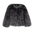 thumbnail image 1 of XXWXYD Toddler Kids Girls Fa𝗎x F𝗎r Jacket, F𝗎rry Winter Coat for Snow Warmth, Plush Outerwear Open Front Warm Fleec𝖾 Overcoat, Christmas Party Outfit, 1 of 3